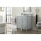 James Martin Vanities Brittany 30in Single Vanity, Urban Gray, w/ 3 CM Ethereal Noctis Quartz Top 650-V30-UGR-3ENC - alternate 3